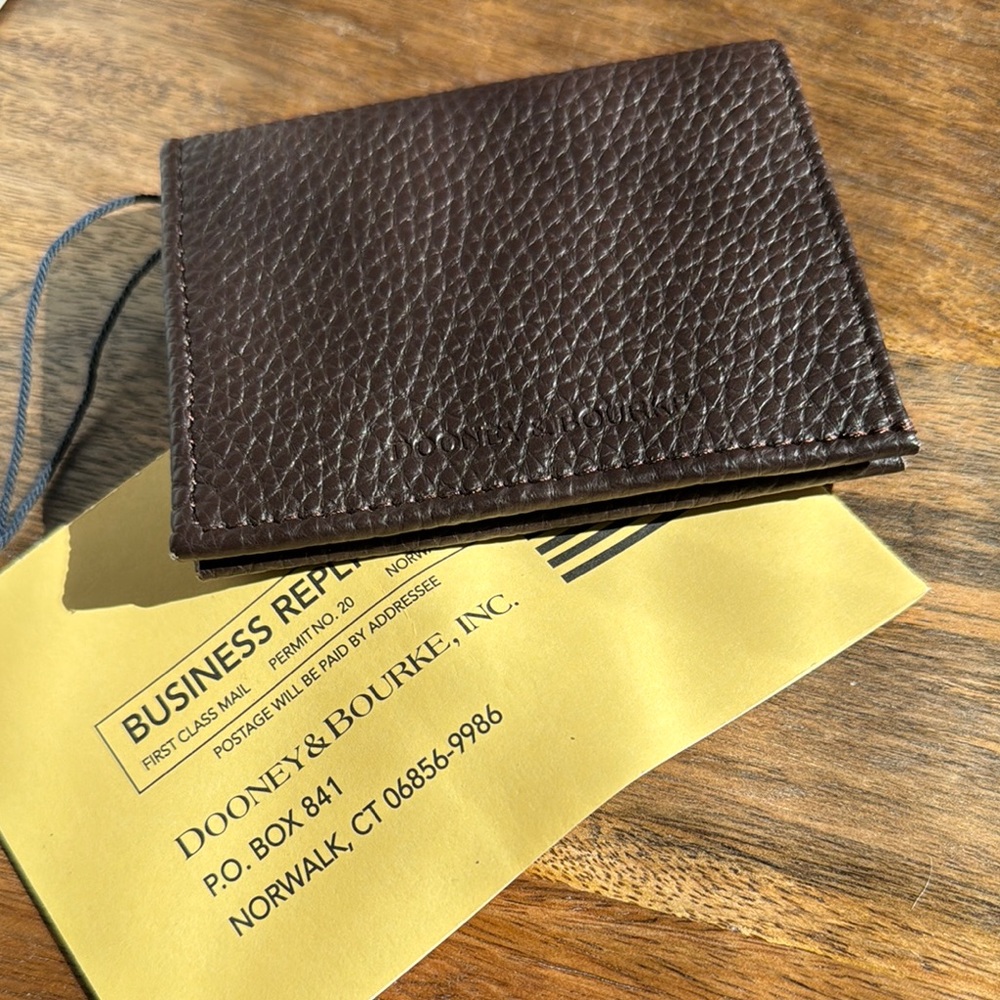 Dooney & Bourke Pebble Credit Card Holder - NWT